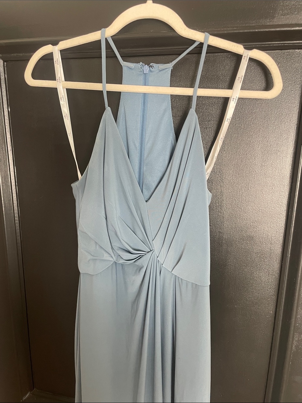 Steel Blue Bridesmaid Dress